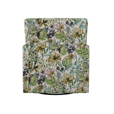 Pascal Modern Half Round Arm Swivel Club Chair Velvet - Handy Living Navy 7 Pascal Modern Half Round Arm Swivel Club Chair Velvet - Handy Living Navy - Image 5