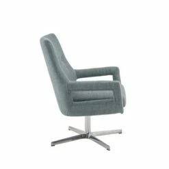 Ink+Ivy Daisy Swivel Chair Blue -Living Room Chairs store unnamed file 14627