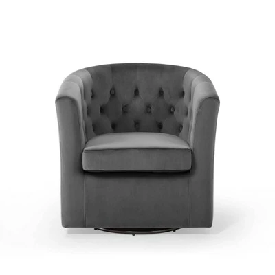 Prospect Tufted Performance Velvet Swivel Armchair - Modway Emerald 6 Prospect Tufted Performance Velvet Swivel Armchair - Modway Emerald - Image 4