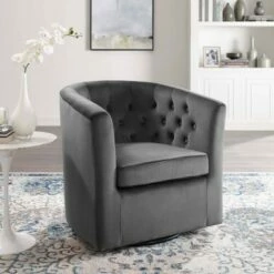 Prospect Tufted Performance Velvet Swivel Armchair - Modway Emerald 22 Prospect Tufted Performance Velvet Swivel Armchair - Modway Emerald -Living Room Chairs store unnamed file 14639