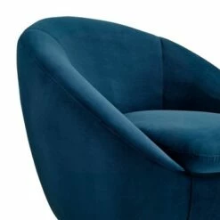 Yves Velvet Swivel Round Accent Chair - Armen Living Gray -Living Room Chairs store unnamed file 14659