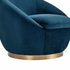 Yves Velvet Swivel Round Accent Chair - Armen Living Gray -Living Room Chairs store unnamed file 14661