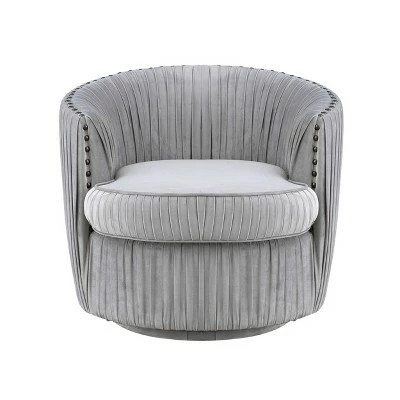 Lazy Days Swivel Accent Chair Gray - Treasure Trove Accents 5 Lazy Days Swivel Accent Chair Gray - Treasure Trove Accents - Image 3