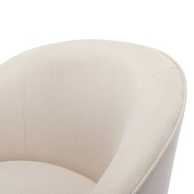 Barrel Swivel Chair Cream - WOVENBYRD 4 Barrel Swivel Chair Cream - WOVENBYRD - Image 2