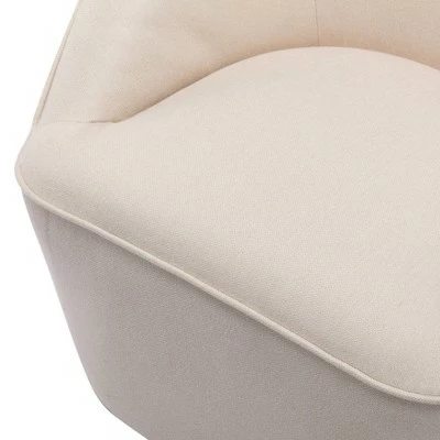 Barrel Swivel Chair Cream - WOVENBYRD 7 Barrel Swivel Chair Cream - WOVENBYRD - Image 5