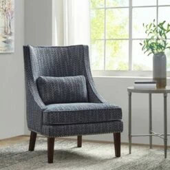 Madison Park Alvarado Accent Chair Navy