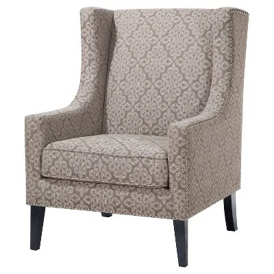 Madison Park Colette Wing Chair Navy 8 Madison Park Colette Wing Chair Navy - Image 6