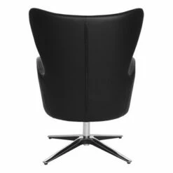 Wilma Swivel Armchair with 4 Star Aluminum Base Dillon Faux Leather - OSP Home Furnishings Stratus -Living Room Chairs store unnamed file 14867