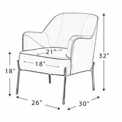 Odo Upholstered Accent Arm Chair Velvet | Karat Home 34 Odo Upholstered Accent Arm Chair Velvet | Karat Home -Living Room Chairs store unnamed file 1488