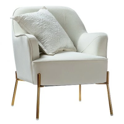 Odo Upholstered Accent Arm Chair Velvet | Karat Home 13 Odo Upholstered Accent Arm Chair Velvet | Karat Home - Image 11