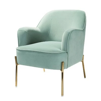 Odo Upholstered Accent Arm Chair Velvet | Karat Home 20 Odo Upholstered Accent Arm Chair Velvet | Karat Home - Image 18