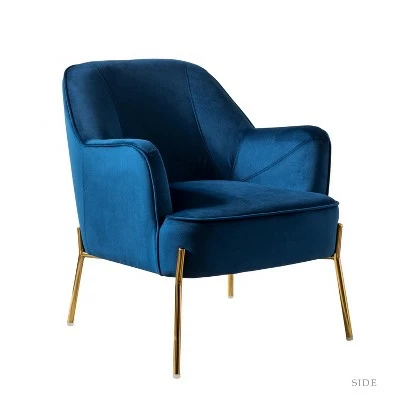 Odo Upholstered Accent Arm Chair Velvet | Karat Home 25 Odo Upholstered Accent Arm Chair Velvet | Karat Home - Image 23