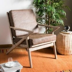 Varys Accent Chair Light Brown - Safavieh