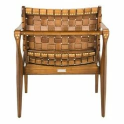 Dilan Leather Safari Chair Brown/Light Brown - Safavieh 12 Dilan Leather Safari Chair Brown/Light Brown - Safavieh -Living Room Chairs store unnamed file 1518