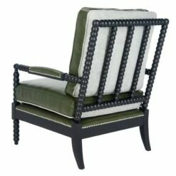 Annabelle Leather Armchair Forest Green - Safavieh 15 Annabelle Leather Armchair Forest Green - Safavieh -Living Room Chairs store unnamed file 1538