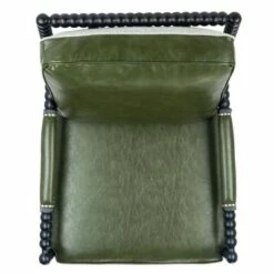 Annabelle Leather Armchair Forest Green - Safavieh 16 Annabelle Leather Armchair Forest Green - Safavieh -Living Room Chairs store unnamed file 1539