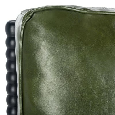 Annabelle Leather Armchair Forest Green - Safavieh 9 Annabelle Leather Armchair Forest Green - Safavieh - Image 7