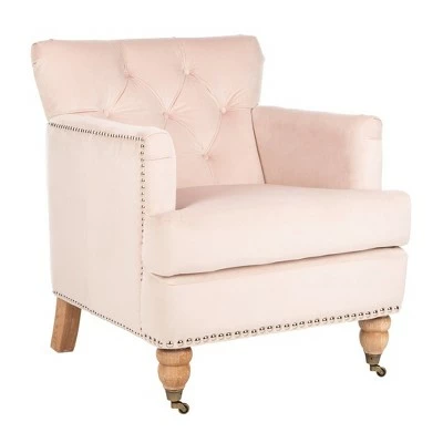 Colin Tufted Club Chair Blush Pink/White Wash - Safavieh 4 Colin Tufted Club Chair Blush Pink/White Wash - Safavieh - Image 2