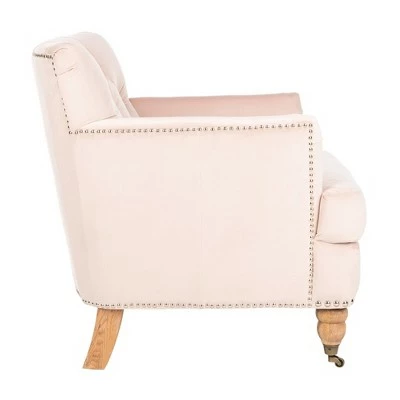 Colin Tufted Club Chair Blush Pink/White Wash - Safavieh 5 Colin Tufted Club Chair Blush Pink/White Wash - Safavieh - Image 3