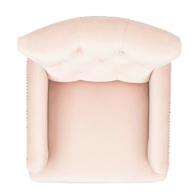 Colin Tufted Club Chair Blush Pink/White Wash - Safavieh 9 Colin Tufted Club Chair Blush Pink/White Wash - Safavieh - Image 7