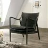 Kelowna Curved Arms Accent Chair - miBasics Dark Brown