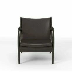 Kelowna Curved Arms Accent Chair - miBasics Dark Brown -Living Room Chairs store unnamed file 1596