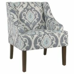 Swoop Accent Armchair - HomePop Bold Paisley -Living Room Chairs store unnamed file 163