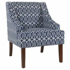 Swoop Accent Armchair - HomePop Bold Paisley -Living Room Chairs store unnamed file 164