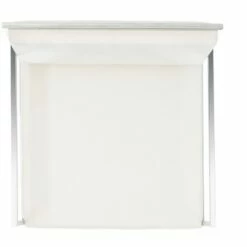 Kian Velvet Directors Chair - White/Silver - Safavieh -Living Room Chairs store unnamed file 1677