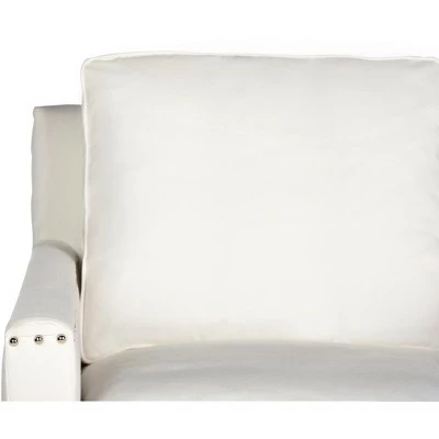Hollywood Glam Tufted Acrylic White Club Chair W/ Silver Nail Heads - White/Clear - Safavieh 6 Hollywood Glam Tufted Acrylic White Club Chair W/ Silver Nail Heads - White/Clear - Safavieh - Image 4