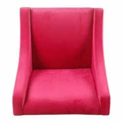 Modern Velvet Swoop Arm Accent Chair - Homepop Aqua Blue -Living Room Chairs store unnamed file 1688