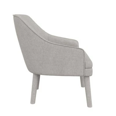 Effie Upholstered Accent Chair - Mr. Kate Striped Black Linen 6 Effie Upholstered Accent Chair - Mr. Kate Striped Black Linen - Image 4