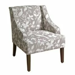 Swoop Accent Armchair - HomePop Bold Paisley -Living Room Chairs store unnamed file 171