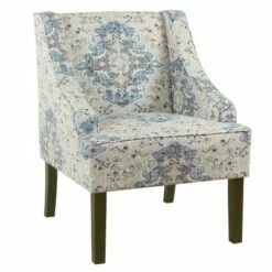 Swoop Accent Armchair - HomePop Bold Paisley -Living Room Chairs store unnamed file 172
