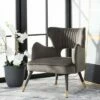 Blair Wingback Accent Chair - Safavieh Slate Blue/gold -Living Room Chairs store unnamed file 1754