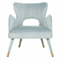 Blair Wingback Accent Chair - Safavieh Slate Blue/gold -Living Room Chairs store unnamed file 1763