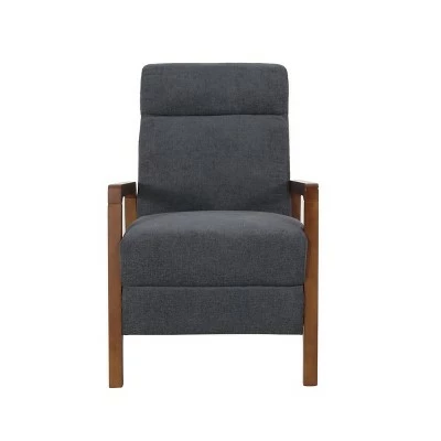 Neihart Contemporary Fabric Waterfall Back Pushback Recliner - Christopher Knight Home Navy Blue/brown 10 Neihart Contemporary Fabric Waterfall Back Pushback Recliner - Christopher Knight Home Navy Blue/brown - Image 8