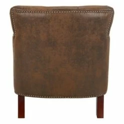Colin Tufted Club Chair - Safavieh Dark Taupe -Living Room Chairs store unnamed file 1794