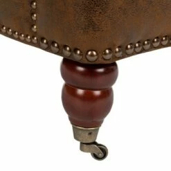 Colin Tufted Club Chair - Safavieh Dark Taupe -Living Room Chairs store unnamed file 1797