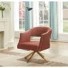 Quartz Swivel Accent Chair - Safavieh Pale Taupe/gold