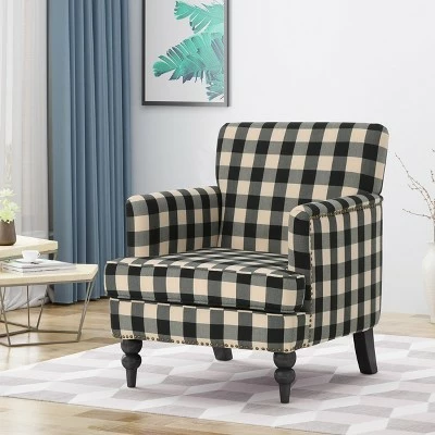 Harrison Tufted Club Chair - Christopher Knight Home Blue 3 Harrison Tufted Club Chair - Christopher Knight Home Blue