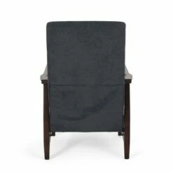 Plevna Contemporary Fabric Upholstered Pushback Recliner - Christopher Knight Home Charcoal/chocolate Brown -Living Room Chairs store unnamed file 1825