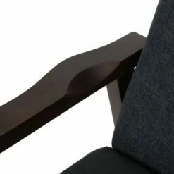 Plevna Contemporary Fabric Upholstered Pushback Recliner - Christopher Knight Home Charcoal/chocolate Brown -Living Room Chairs store unnamed file 1826