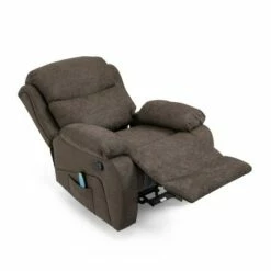 Porterdale Contemporary Pillow Tufted Massage Recliner - Christopher Knight Home Charcoal -Living Room Chairs store unnamed file 1834