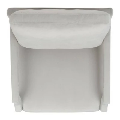 Genoa Upholstered Armchair - Safavieh Black 8 Genoa Upholstered Armchair - Safavieh Black - Image 6