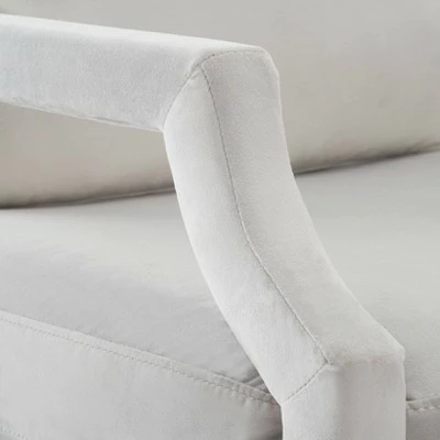 Genoa Upholstered Armchair - Safavieh Black 10 Genoa Upholstered Armchair - Safavieh Black - Image 8