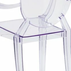 Flash Furniture Ghost Chair with Arms in Transparent Crystal -Living Room Chairs store unnamed file 1878