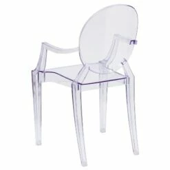 Flash Furniture Ghost Chair with Arms in Transparent Crystal -Living Room Chairs store unnamed file 1880