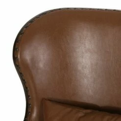 Mantua Contemporary Upholstered Accent Chair with Nailhead Trim - Christopher Knight Home Cognac Brown/dark Brown -Living Room Chairs store unnamed file 1944