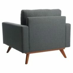 Gneiss Modern Linen Armchair Slate Gray - Safavieh -Living Room Chairs store unnamed file 1973